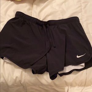 Nike shorts with spandex lining